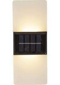 LED Solarleuchte "Solar Wandleuchte Wandy Frost", wei&szlig; (frosted), B:8cm H:20cm L:8cm T:3cm, Parforce Traditional Hunting, Leuchten, LED Solarleuchte, 2 Lichtfarben, frosted Oberfl&auml;che, D&auml;mmerungssensor
