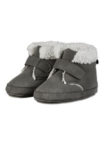 Krabbelschuh Sterntaler "Baby Schuhe uni", Kinder, Gr. 16, grau (silber meliert), Schuhe Krabbelschuh