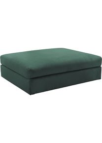 Polsterhocker OTTO HOME "Soft&Cosy XXL, B: 125 cm - OTTO. Verl&auml;ssliche Qualit&auml;t.", gr&uuml;n (dunkelgr&uuml;n), B:125cm H:52cm T:101cm, 100% Polyester, Hocker, Polsterhocker, Mega-Hocker, in Cord oder Chenille-Struktur w&auml;hlbar