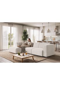 Ecksofa OTTO HOME "Merid L-Form, B: 295 cm - OTTO. Verl&auml;ssliche Qualit&auml;t.", beige (creme), B:295cm H:70cm T:162cm, 100% Polyester, Sofas, Ecksofa, jederzeit durch Module erweiterbar
