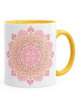 Autiga Tasse »Kaffee-Tasse Mandala Ethno Boho Kaffeetasse Teetasse Keramiktasse mit Innenfarbe Autiga®