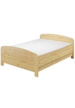 ERST-HOLZ Bett »Seniorenbett extra hoch 140x200 Doppelbett Holzbett Massivholz Kiefer Bett mit Rollrost 60.44-14 M