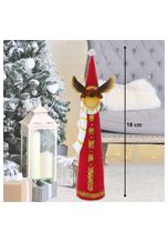 Eglo LED Dekolicht, Design Stand Figur Weihnachts Rentier Tisch Dekoration Mütze Advent X-MAS bunt Eglo 41266