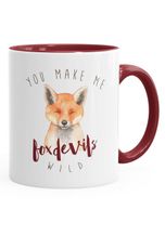 MoonWorks Tasse »Kaffee-Tasse You make me fox devils wild Liebe Denglisch Spruch lustig verliebt Love Quote Freund Freundin MoonWorks®