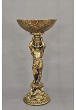 JVmoebel Dekovase »Antik Stil Dekoration Büste Schlüssel Obst Vase Schale Skulpturen Skulptur Deko«