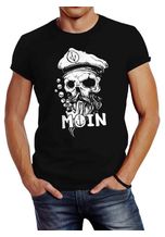 Neverless Print-Shirt »Herren T-Shirt Moin Kapitän Totenkopf Anker Bart Hamburg Fashion Streetstyle Neverless®