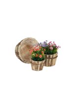 Relaxdays Pflanzkübel »Holz Blumentopf in 3 Größen