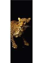 ARCHITECTS PAPER Fototapete »Leopard«, (1 St), Tiger Tapete Panel Schwarz 1,00m x 2,80m, braun
