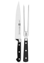 Zwilling Messer-Set »SIGMAFORGE® Professional S« (Set, 2-tlg., 1 Fleischmesser (20 cm), 1 Fleischgabel (18 cm), Edelstahl 18/10, aus einem Stück geschmiedet, silberfarben