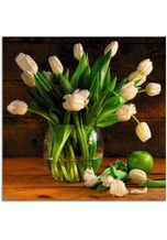Artland Glasbild »Tulpen in Glasvase«, Blumen (1 Stück), braun