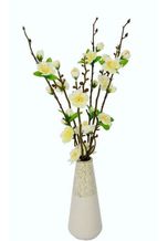 Kunstblume »Kirschblütenbund«, I.GE.A., Höhe 41 cm, Vase aus Keramik, weiß