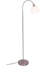Salesfever Stehlampe »Pepe«, Lampenschirm aus weißem Milchglas, weiß