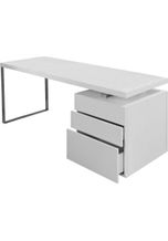 Salesfever Schreibtisch, inkl. Container mit 3 Schubladen, weiß