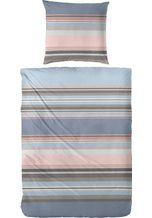 Bettwäsche »Cleanstripe«, Primera, mit herbstlichen Farben, aus Edelflanell, bunt