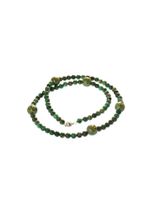 Bella Carina Perlenkette »Lange Kette mit Jade und Holzperlen dunkel