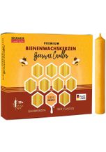 BRUBAKER Bienenwachskerze »Honig-gelbe Baumkerzen aus echtem Bienenwachs