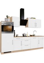 Wiho-Küchen wiho Küchen Küchenzeile »Cali«, mit E-Geräten, Breite 280 cm, braun