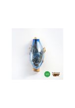 Rikmani Dekovase »Deko Wandvase auf Teakholzwurzel Schmelzvase Moderne Designer Vase aus Glas Wanddekoration aus Glas Blumenvase Geschenk DULCIA
