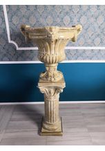JVmoebel Skulptur »XXL Vase Tisch Dekoration Deko Vasen Antik Stil Skulptur Figur Kelch Rom«