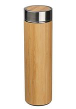Markenwarenshop-Style Trinkflasche »Thermoflasche Thermotrinkflasche Teebereiter Bambus 550ml Filter herausnehmbar«