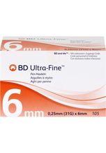 1001 Artikel Medical BD ULTRA-FINE Pen-Nadeln 6 mm 31 G 0,25 mm 105 St.