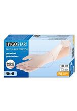Hygostar unisex Einmalhandschuhe SAFE SUPER STRETCH weiß Größe M 100 St.