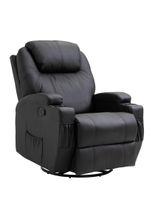 HOMCOM Massagesessel mit Liegefunktion 84 x 92 x 109 cm (BxTxH) Fernsehsessel TV Sessel Relaxsessel Sessel