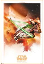 Close Up Poster »Star Wars Episode V Poster Millenium Falcon 61 x 91