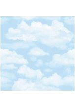 Fresco - Wolken Tapete - Kinder Deko - Mehrfarbig - 10m x 52cm - Mehrfarbig
