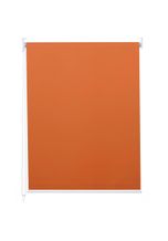 Rollo MCW-D52, Fensterrollo Seitenzugrollo Jalousie, Sonnenschutz Verdunkelung blickdicht 110x160cm ~ orange