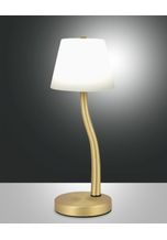 Fabas Luce LED-Tischleuchte IBLA Messing satiniert 3703-30-119