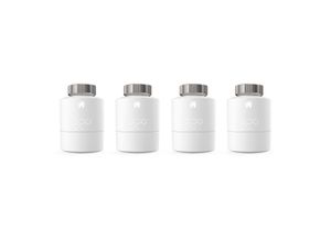 tado° Smartes Heizkörper-Thermostat - Quattro Pack, Zusatzprodukte für Einzelraumsteuerung, intelligente Heizungssteuerung - Weiß