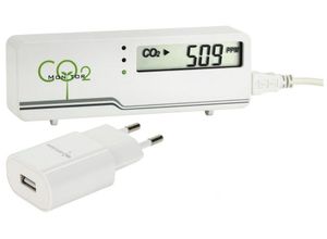 TFA Dostmann Raumthermometer »AirControl Mini CO2 Messgerät CO2 Ampel CO2 Warner TFA 31.5006 Plus incl Netzstecker