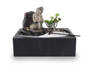 Kiom Zimmerbrunnen »Tischbrunnen Zen Garten FoZenGarden Buddha Led