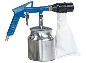 Scheppach Werkzeugset, (6-St), Druckluft-Meisselhammer, blau