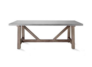 Gartentisch mit Beton-Tischplatte - Grau - Akazie
