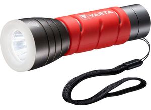 VARTA Taschenlampe Outdoor Sports F10 Taschenlampe inkl. 3x LONGLIFE Power AAA Batterien, rot|schwarz
