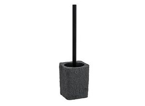 WENKO WC-Garnitur Villata grau, schwarz Stein