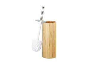 relaxdays WC-Garnitur braun/silber Holz