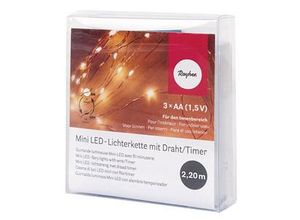 Rayher Mini LED 20er LED Lichterkette weiß 2,2 m