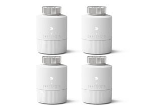 tado° BASIC Smartes Heizkörper-Thermostat - 4er-Pack, Zusatzprodukt zur Einzelraumsteuerung - weiß