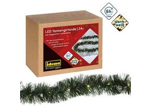 Idena Tannengirlande 24er LED Lichterkette grün 2,2 m
