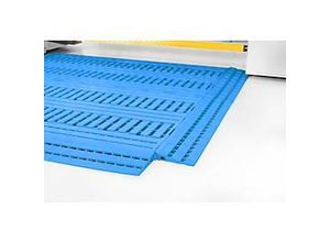 Fußbodenrost Work Deck, L 1200 x B 600 x H 25 mm, blau
