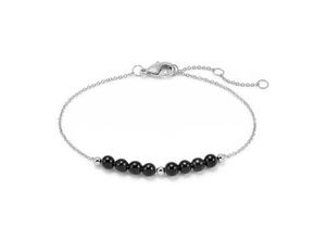 Obsidian-Armband - Silber - Messing