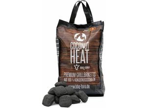 Coconut Heat 10 kg Premium Grillbriketts aus 100 % Kokosnuss - Bbq-toro