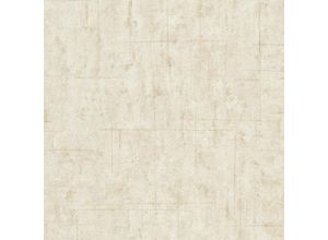 Bricoflor - Schlichte Tapete in Naturfarben | Uni Vliestapete mit Linien Muster in Sandfarben | Helle Vlies Wandtapete dezent für Wohnzimmer und Flur