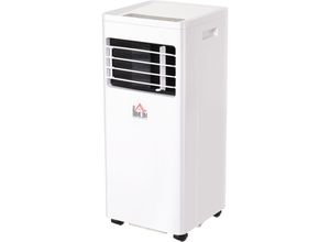 Homcom - Mobile Klimaanlage, 2,1 kW 3-in-1 Klimagerät - Kühlen, Entfeuchtung und Ventilation – Luftentfeuchter, Ventilator, mit Fernbedienung, 24h