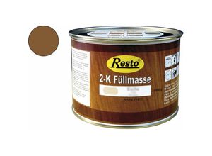 Resto - 2K Füllmasse inkl. Härter Holz-Spachtelmasse lackierbar 500 g Nussbaum
