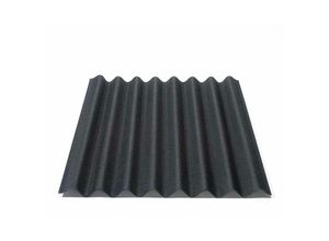 Easyline Dachplatte Wandplatte Bitumenwellplatten Wellplatte 1x0,76m - schwarz - Onduline