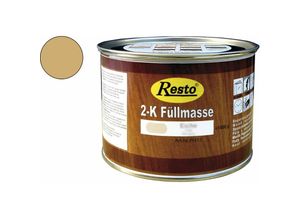 Resto - 2K Füllmasse inkl. Härter Holz-Spachtelmasse lackierbar 500 g Eiche mittel